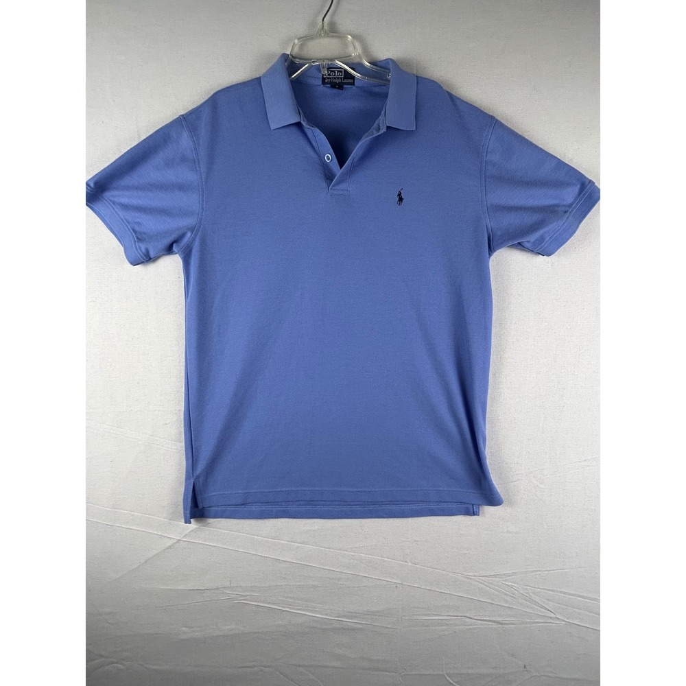 Polo Ralph Lauren Mens XL Blue Short Sleeve Cotton Pique‎ Polo Shirt Pony Logo
